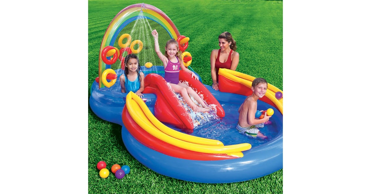 intex paddling pool rainbow
