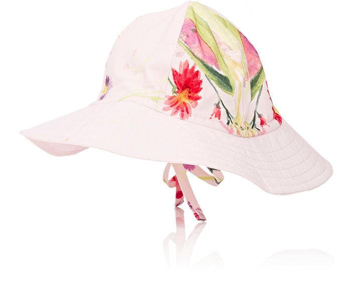 Watercolor Floral Floppy Hat