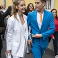 So Cute! Barbara Palvin and Dylan Sprouse Twinned in Suits During Milan Fashion Week