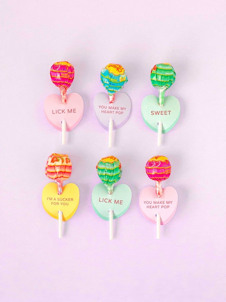 Printable Lollipop Heart Holder Valentines DIY Printable School Valentine s Day Cards For Kids