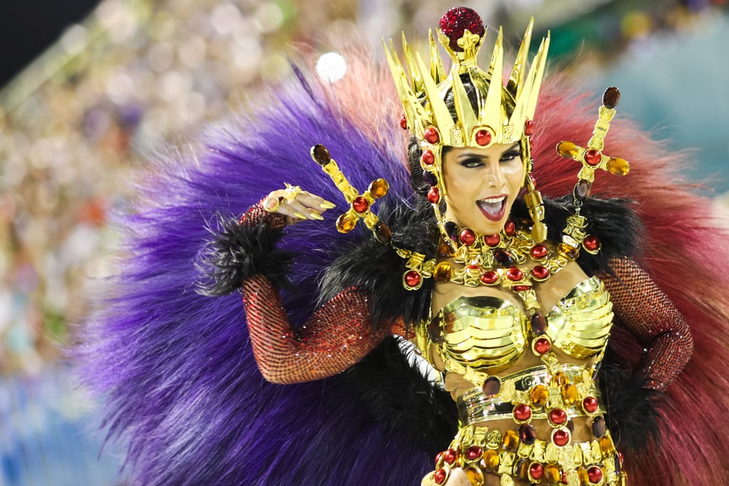 Carnival celebration in Rio de Janeiro with vibrant costumes and colorful parades