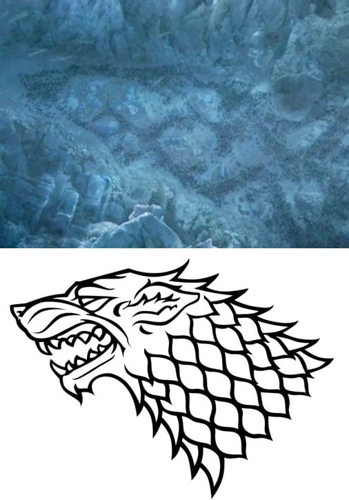 game of thrones wolf flag