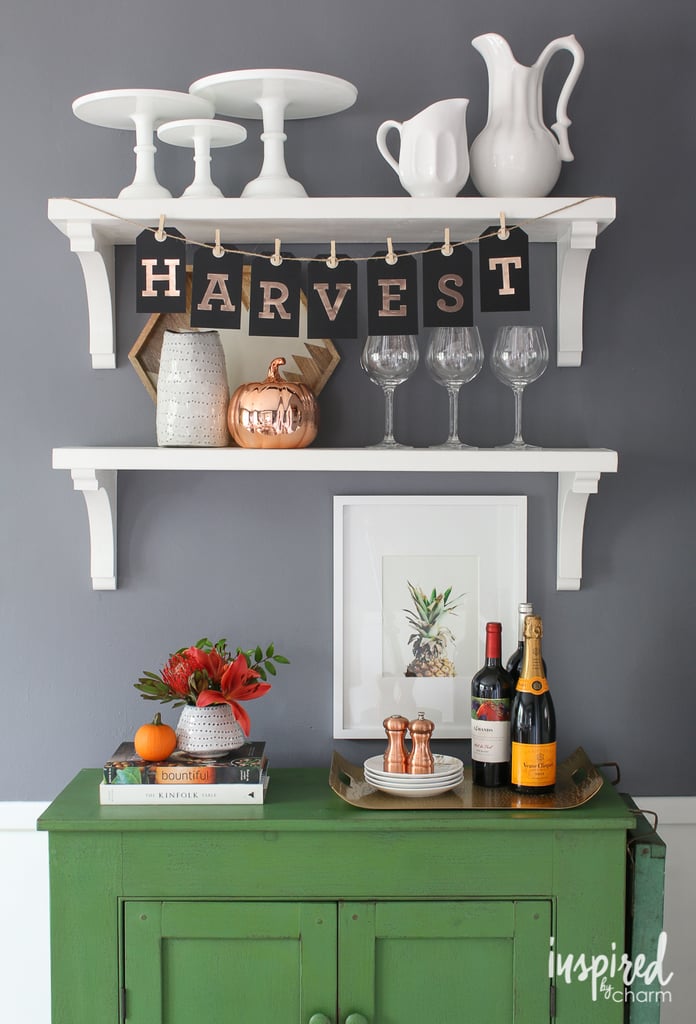 Spell it out with a DIY letter banner. You can tailor your message to speak directly to your Thanksgiving guests.