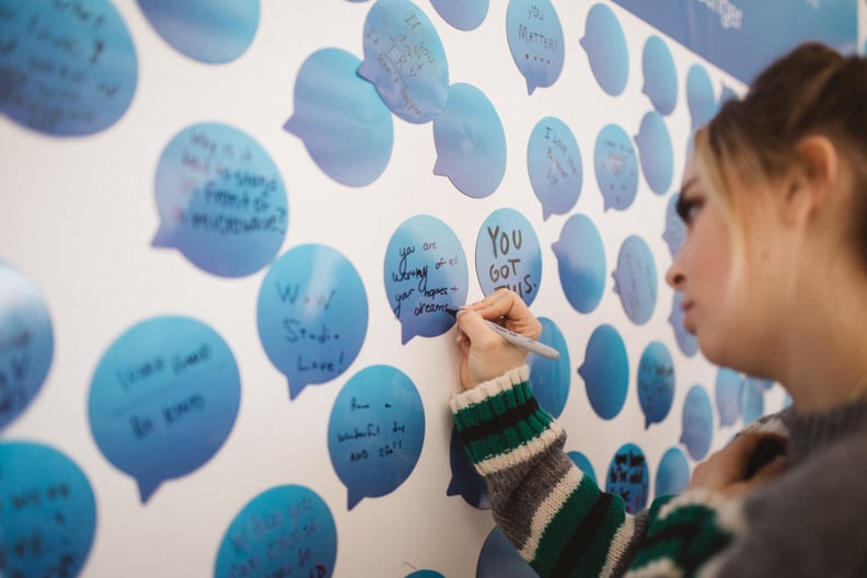 Social media influencer Alexa Losey added a message to the wall.
