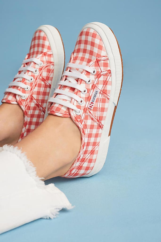 gingham superga