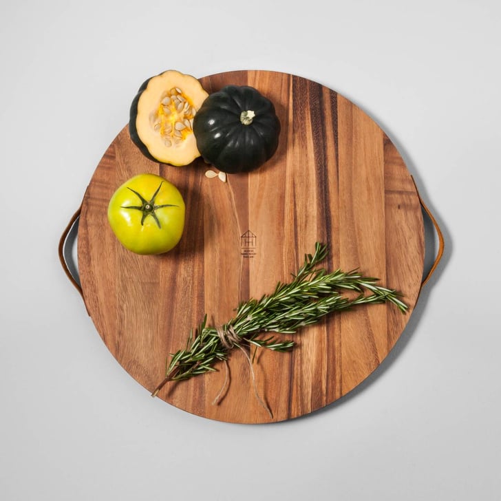 Hearth & Hand With Magnolia Round Acacia Wood Cutting Board Joanna