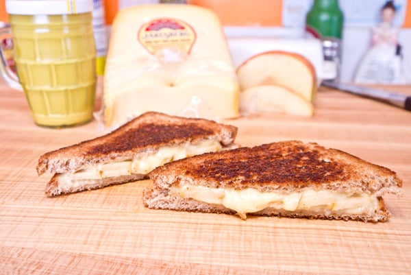 Grilled Cheese and Apple Sandwiches