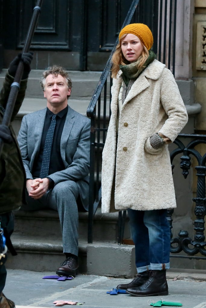 Naomi Watts and Tate Donovan filmed scenes for Three Generations in NYC on Tuesday.