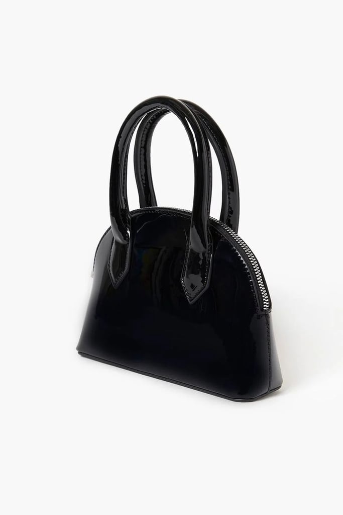 A Patent-Leather Crossbody Bag