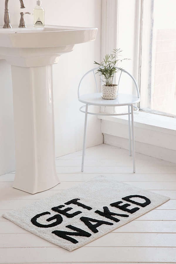 Urban Outfitters Get Naked Bath Mat White Elephant Gifts at Urban