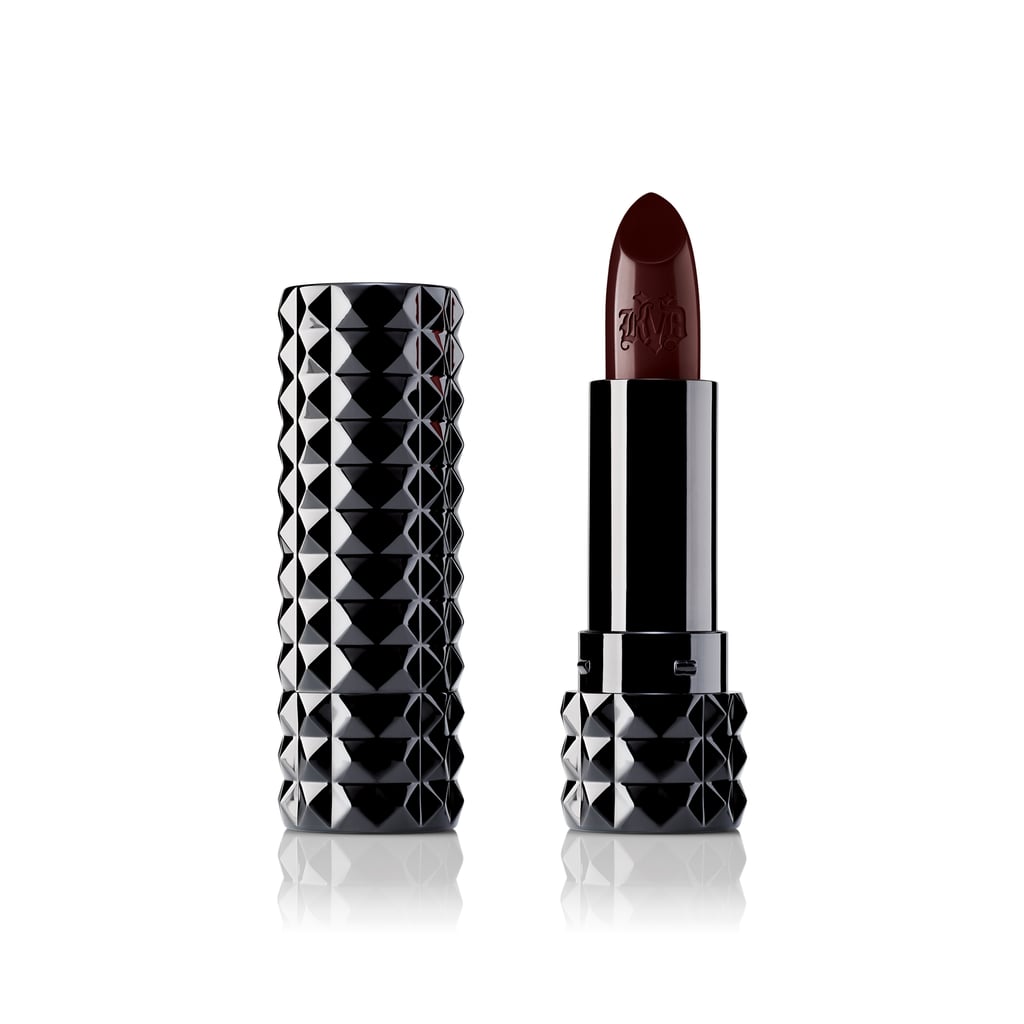 Studded Kiss Crème Lipstick in Homegirl (Satin-Matte Black Berry)