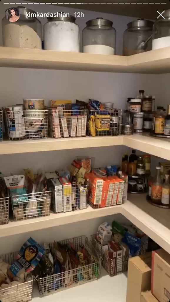 Kim S Pantry In The Cooking Kitchen Kim Kardashian S House Has