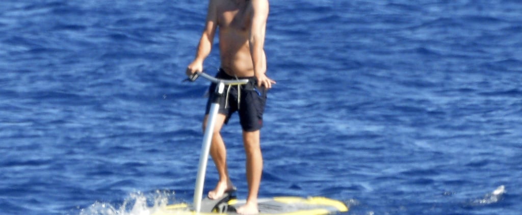 Leonardo DiCaprio Riding Sea Scooter in Italy Pictures 2019
