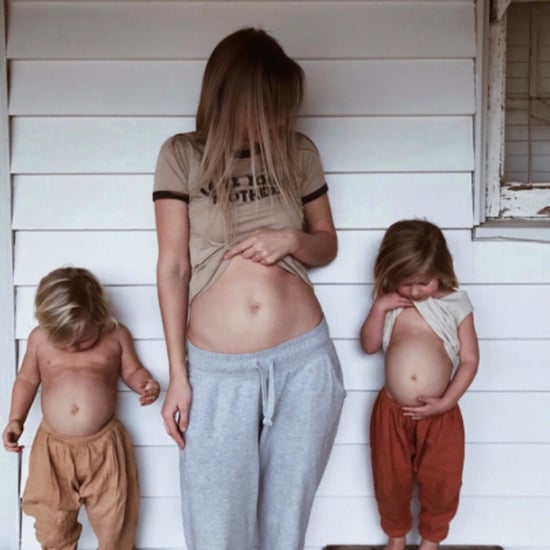 Pregnancy Announcement With Kids' Bellies
