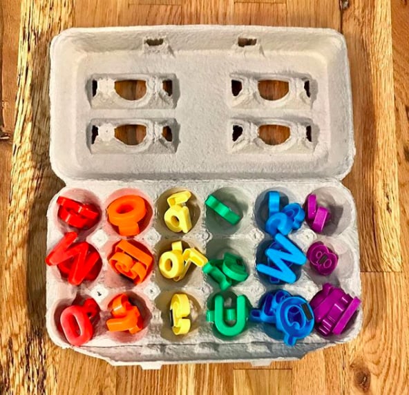 Reuse Egg Cartons to Store Small Items in 1 Place