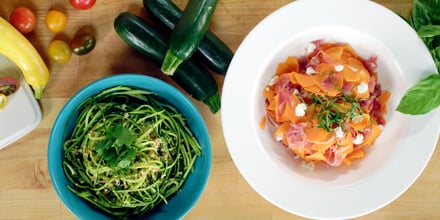 vegetable spiral noodles vegetable spiral noodles