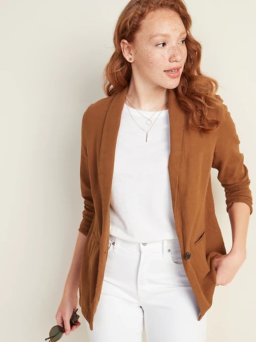 Old Navy Linen Blend Blazer 25 Old Navy Staples That Bring
