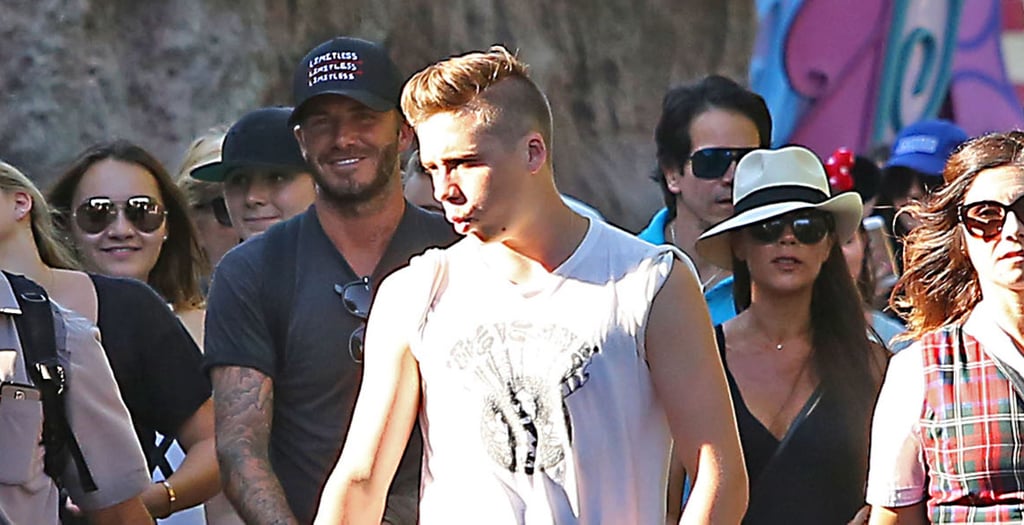 Beckham Family at Disneyland August 2015