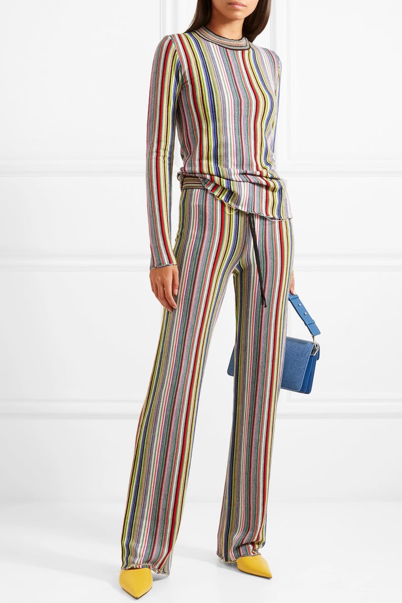 Marques'Almeida Striped Crocheted Top and Pants