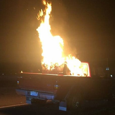 Tonka Toy Dump Truck Catches Fire