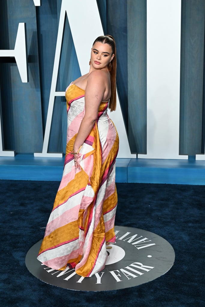 Barbie Ferreira's Silk Fendi Dress at the Vanity Fair Party