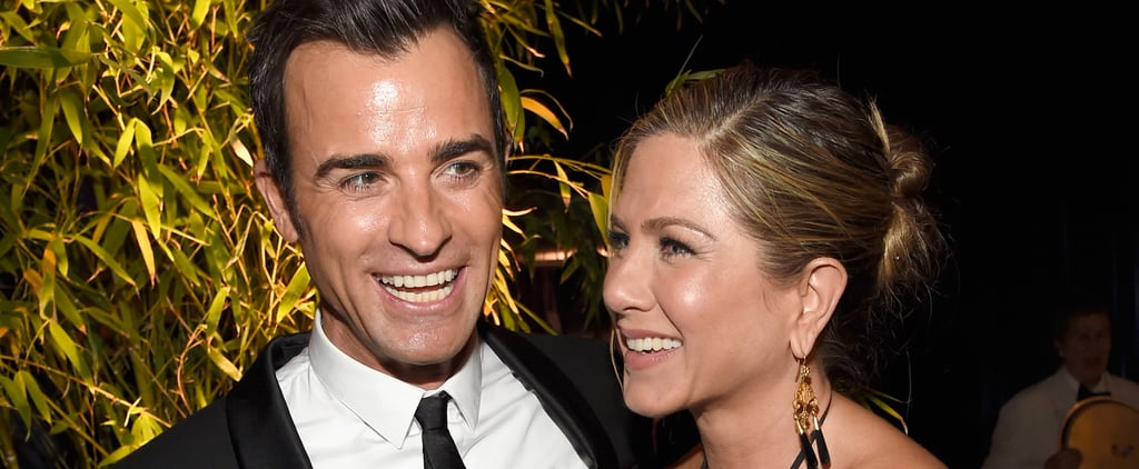 Jennifer Aniston and Justin Theroux at Golden Globes 2015