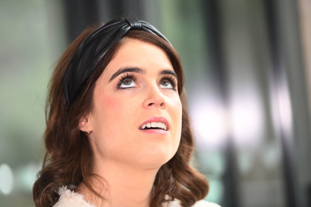 Princess Eugenie's Black Leather Headband March 2019