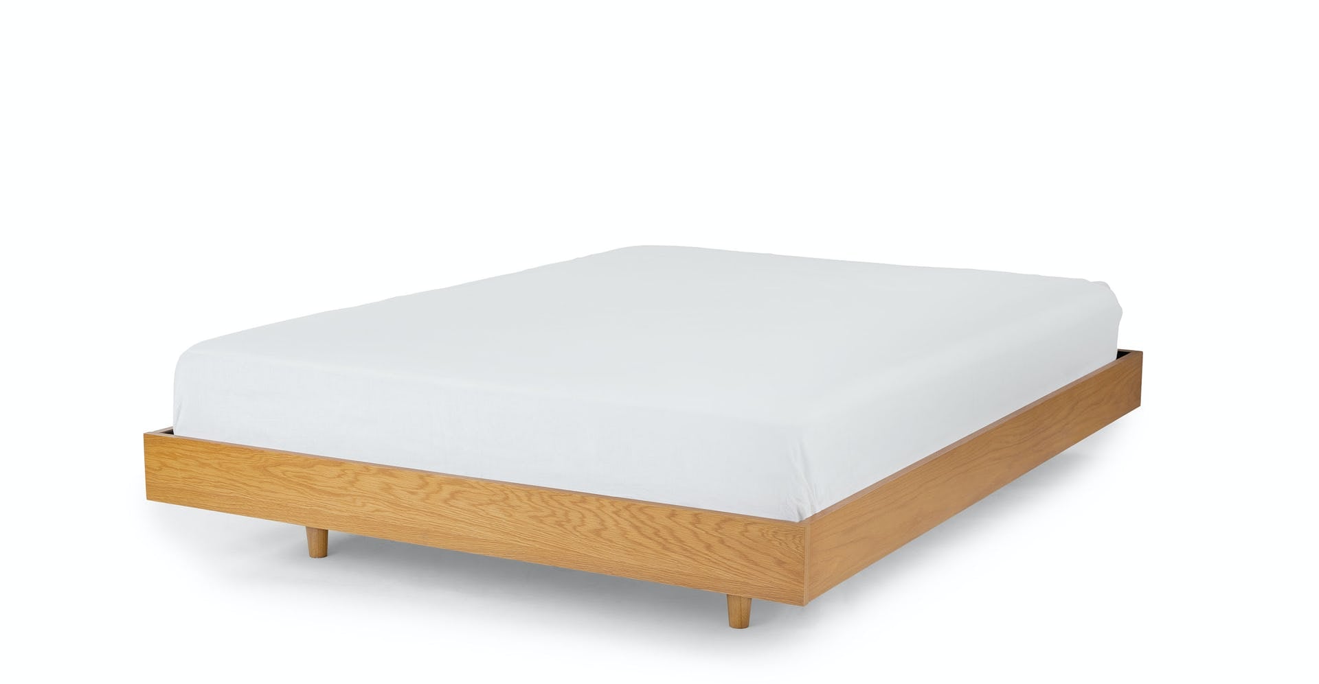 Basi walnut queen bed hot sale frame