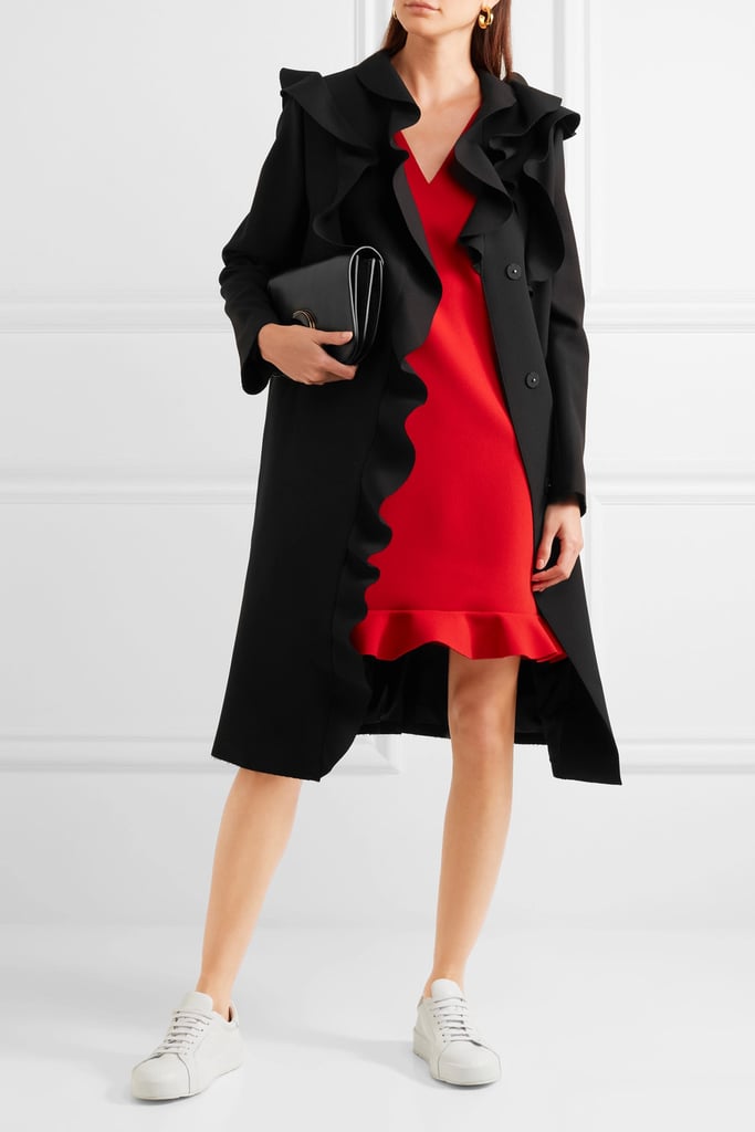 MSGM Ruffled Crepe Coat