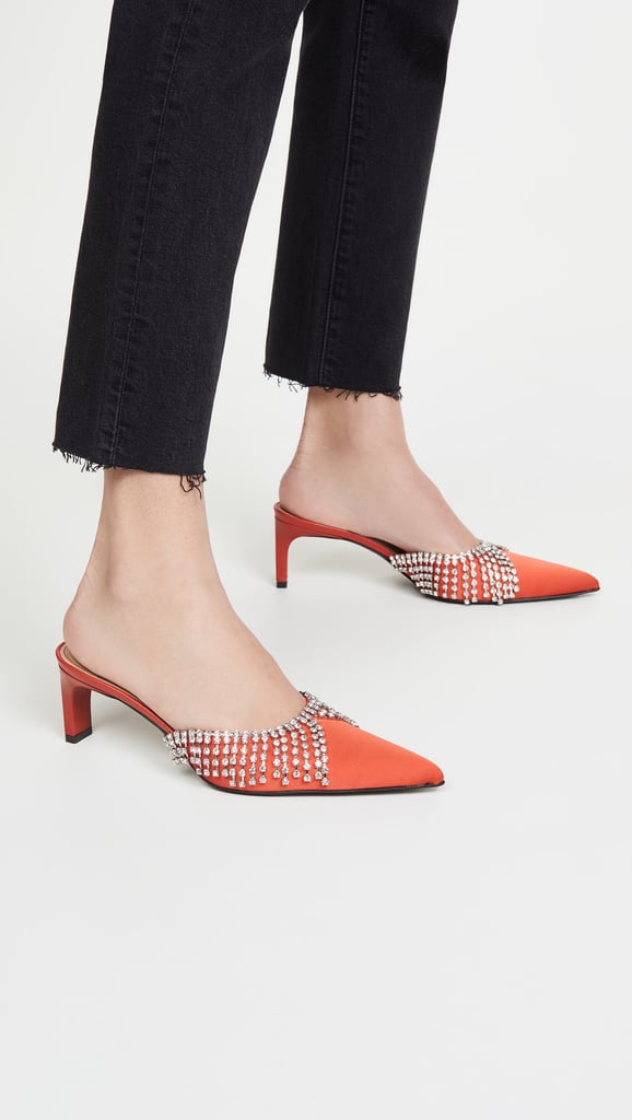 Area Draped Chandelier Kitten Heels