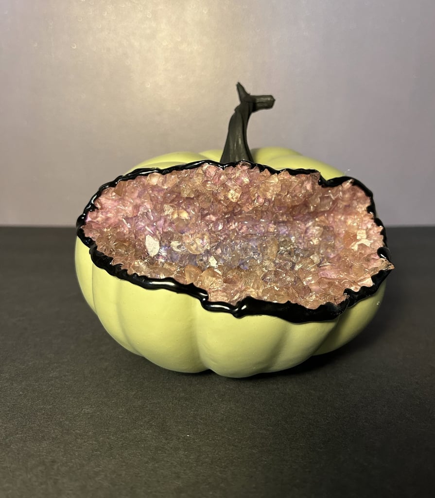 Shop Etsy's Sparkly Geode Pumpkins For Halloween POPSUGAR Home UK