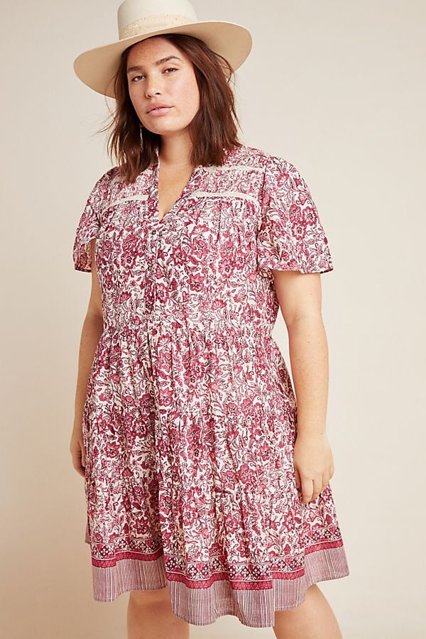 Anthropologie Georgina Tiered Shirtdress