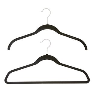 Black Premium Non-Slip Velvet Hangers