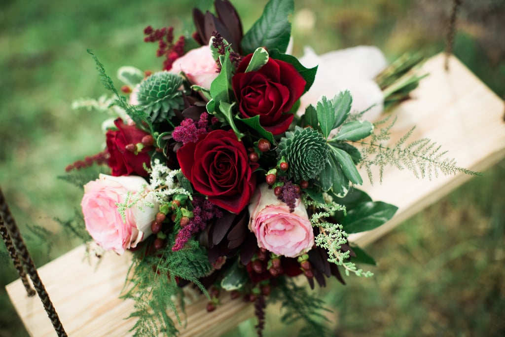 Woodsy Pink Bohemian Wedding