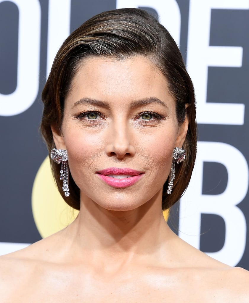 Jessica Biel Hair Golden Globes 2018 Popsugar Beauty Photo 2 