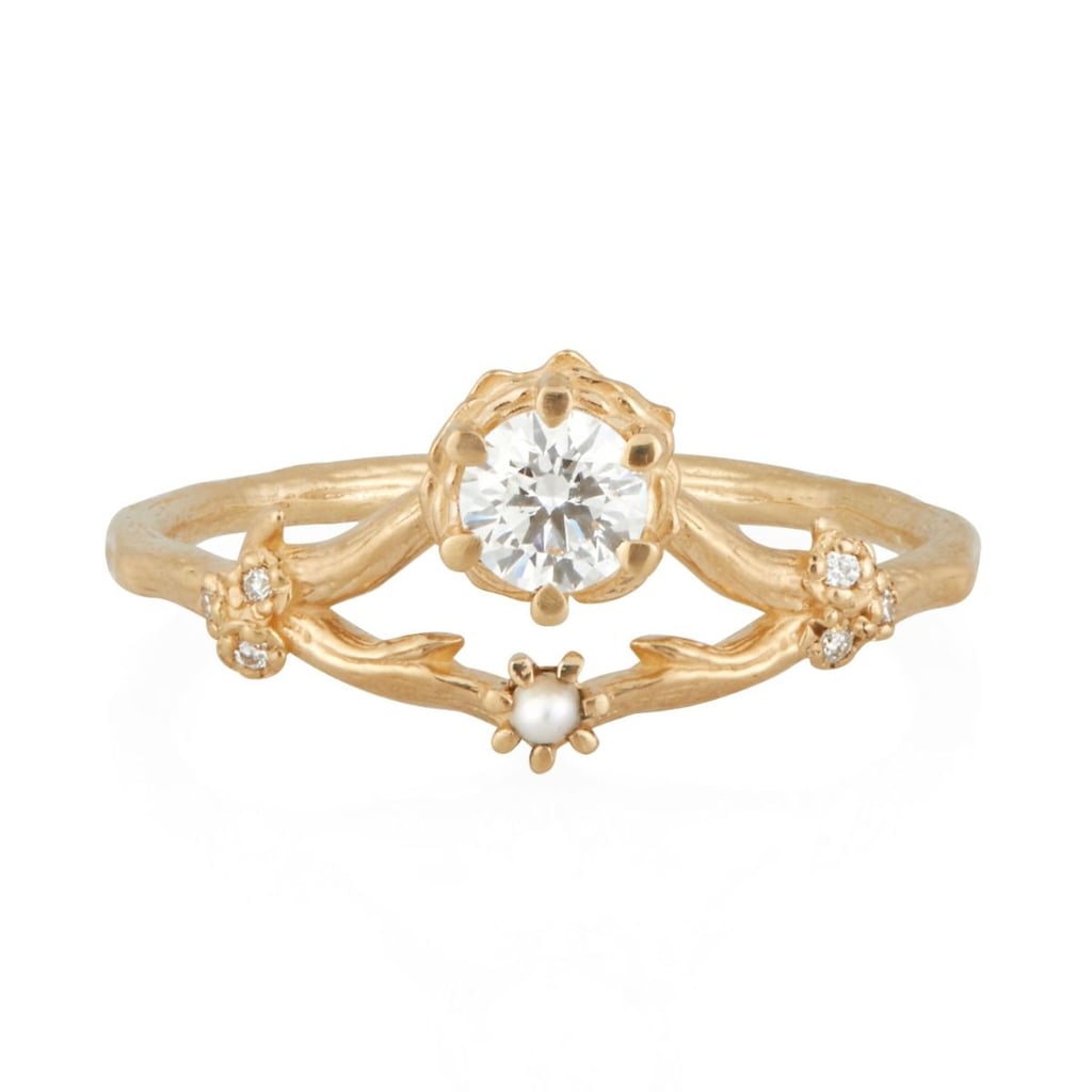 Yellow Gold: White Diamond Frida Ring