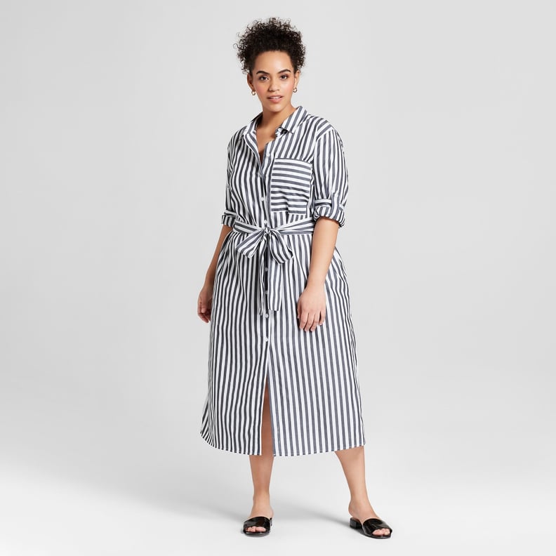 Target Long Sleeve Midi Shirt Dress