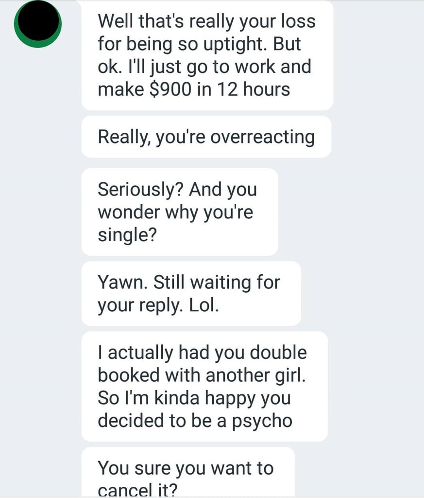 Text Messages From Guy Being Rejected