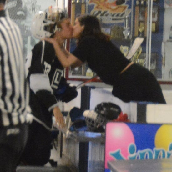 Justin Bieber and Selena Gomez Kissing at Hockey Game 2017