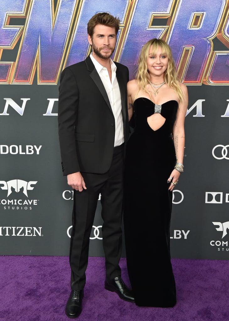 Miley Cyrus and Liam Hemsworth at Avengers Endgame Premiere