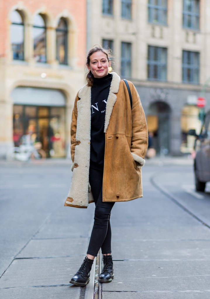 turtleneck and jeans jacket outfit