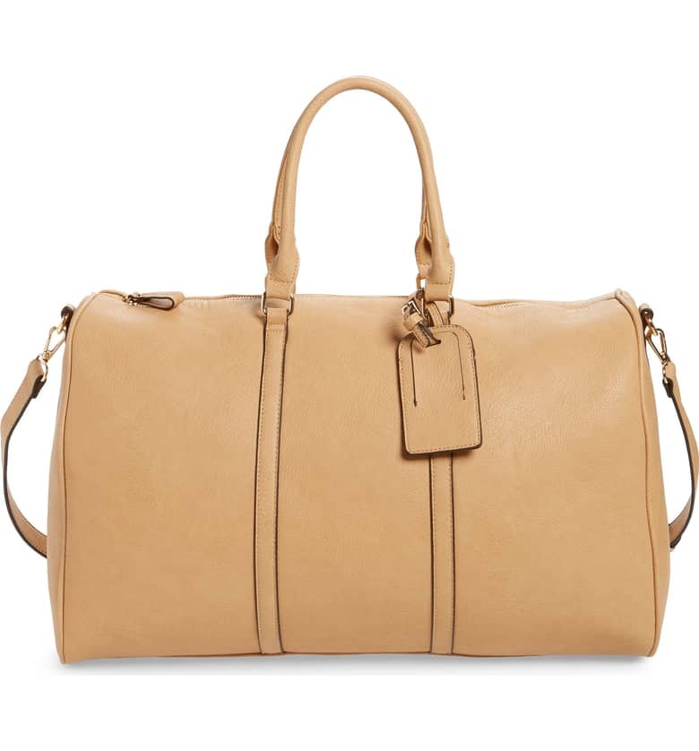 Sole Society Lacie Faux Leather Duffel Bag