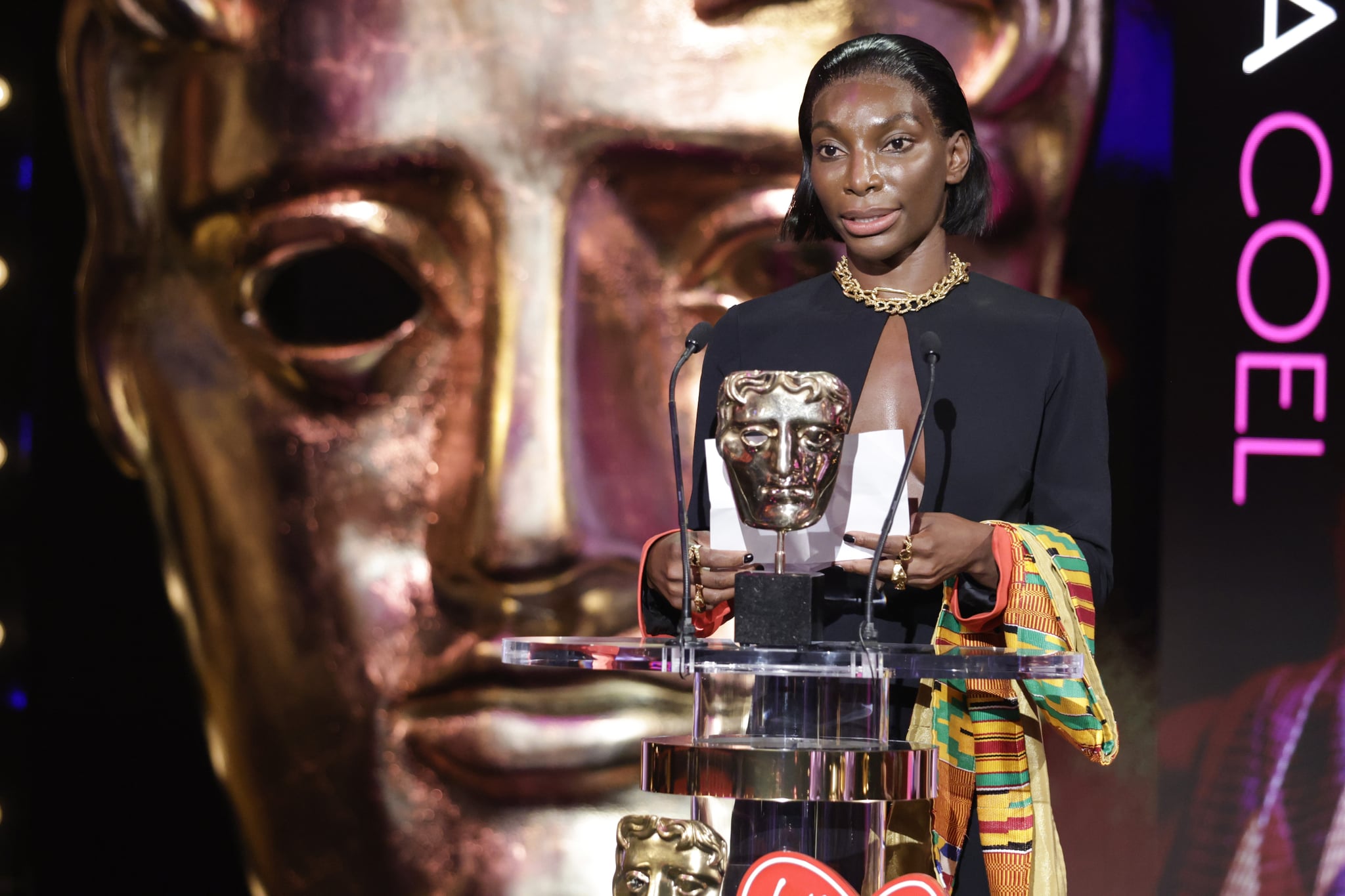EXCLUSIVEMandatory Credit: Photo by Guy Levy/Shutterstock for BAFTA (12021062ih)Leading Actress - Michaela Coel - I May Destroy YouEXCLUSIVE - Virgin Media British Academy Television Awards, Ceremony, London, UK - 06 Jun 2021