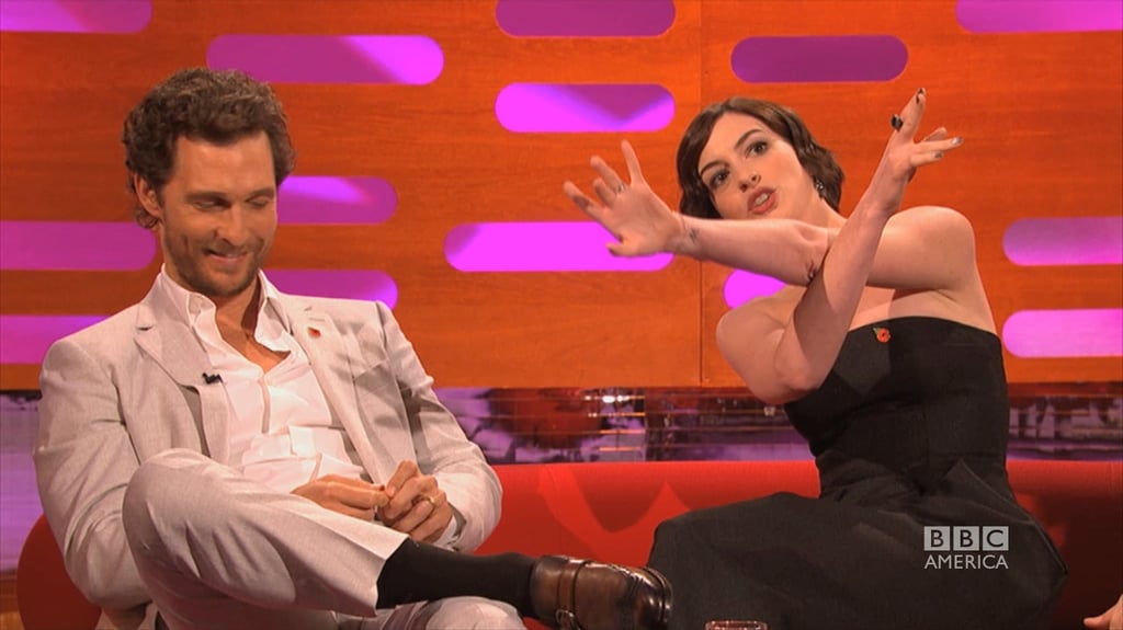 Anne Hathaway is a Huge Matthew McConaughey Fan