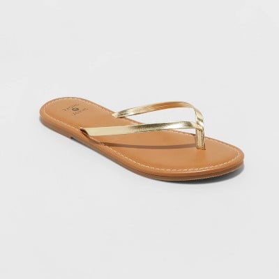 Shade and Shore Women's Ava Skinny Strap Flip Flop Sandals