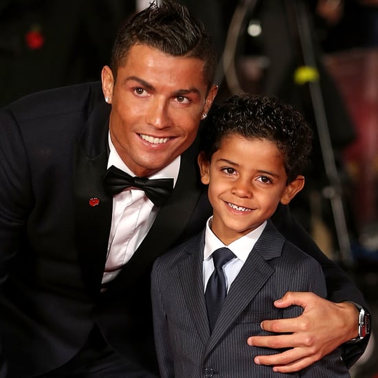 Cristiano Ronaldo and His Son at the Premiere of Ronaldo