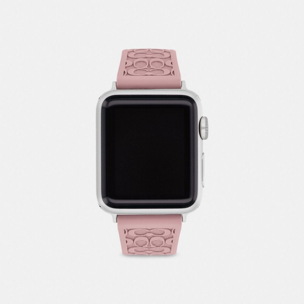Coach Pink Rubber Watch Strap