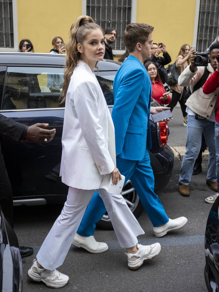 Barbara Palvin and Dylan Sprouse at Milan Fashion Week