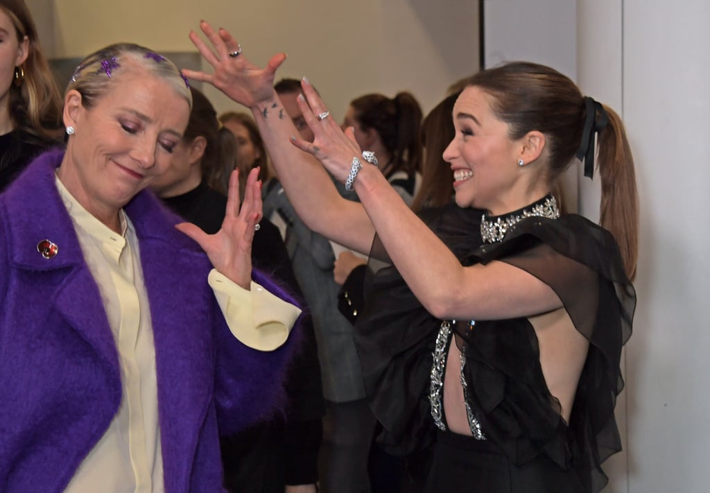 Emma Thompson Glitter Star Hairstyle Last Christmas Premiere