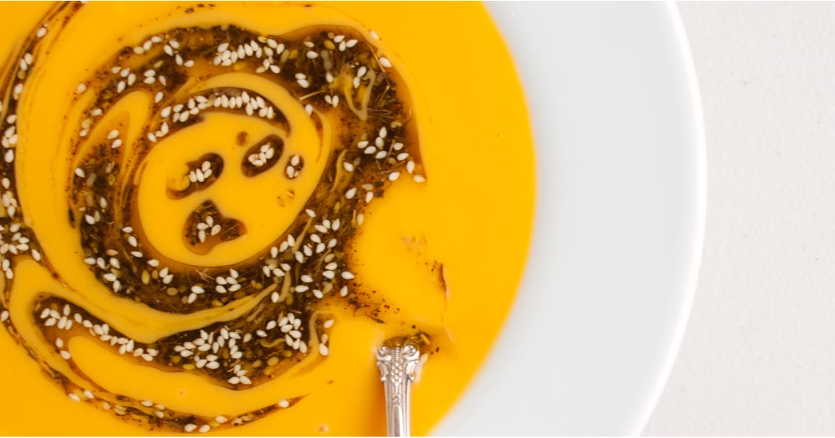 PopsugarLivingHoliday FoodSweet Potato Soup With Za'atar OilGet Sweet On This Za'atar-Oil-Swirled SoupNovember 22, 2015 by Nicole Perry1.3K SharesChat with us on Facebook Messenger. Learn what's trending across POPSUGAR.One glimpse of this za'atar-oil-flecked beauty and I knew I had to try it as soon as possible, so off I set to the store with hopes that my search for a packet of za'atar - a Middle Eastern spice blend comprising oregano, thyme, sesame seeds, and sumac - wouldn't be found futile. Thankfully, Spicely came to my rescue, no specialty store required; it even came in a conveniently smaller package to boot, a boon to those looking to waste less in the kitchen.And to answer the burning question: yes, this soup was everything I wished for and more. Well-balanced, velvety smooth, and aesthetically appealing thanks to a swirl of za'atar oil, this tangerine-hued soup is a real winner.Sweet Potato Soup With Za'atar OilAdapted from Food52NotesWhile this soup is fantastic with a lone za'atar oil garnish - 웹